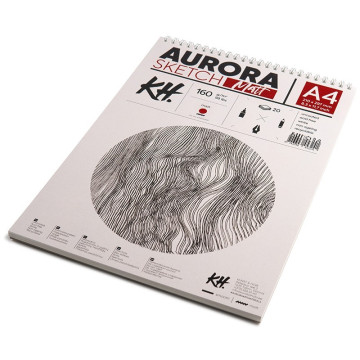 Blok do szkicu AURORA Sketch Matt 160g/m2 A4 na spirali - 539002400 - foto.2