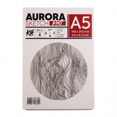 Blok do szkicu AURORA Sketch Matt 160g/m2 A5 klejony - 539001500 - foto.1