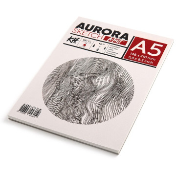Blok do szkicu AURORA Sketch Matt 160g/m2 A5 klejony - 539001500 - foto.2