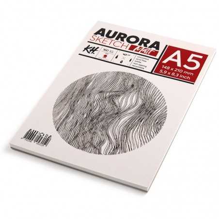 Blok do szkicu AURORA Sketch Matt 160g/m2 A5 klejony - 539001500 - foto.2