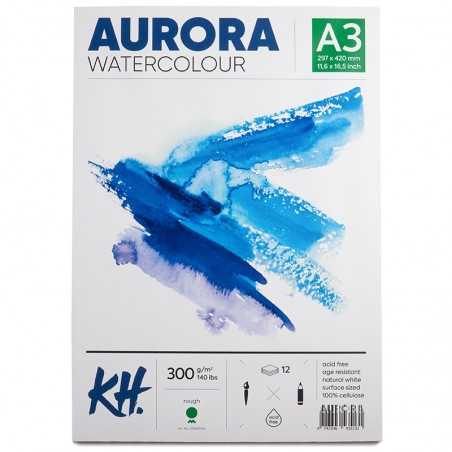 Blok do akwareli AURORA Rough 300g/m2 A3 klejony - 375001300 - foto.1