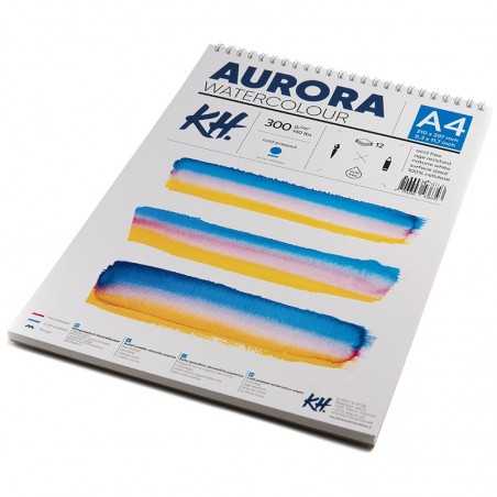 Blok do akwareli AURORA Cold Pressed 300g/m2 A4 na spirali - 376003400 - foto.2