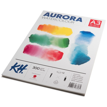Blok do akwareli AURORA Hot Pressed 300g/m2 A3 klejony - 377001300 - foto.2