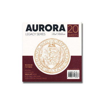 Blok do akwareli Aurora "Królewska Pieczęć" Rough 100% bawełny 300g/m2 18x18cm 20 ark. - 475004198 - foto.1