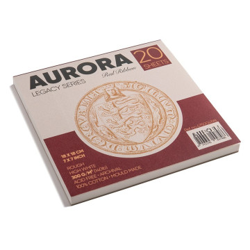 Blok do akwareli Aurora "Królewska Pieczęć" Rough 100% bawełny 300g/m2 18x18cm 20 ark. - 475004198 - foto.2