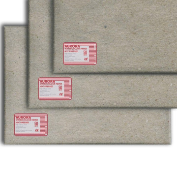 Papier w arkuszach AURORA Hot pressed 300g/m2 54x78cm - 377000478 - foto.1