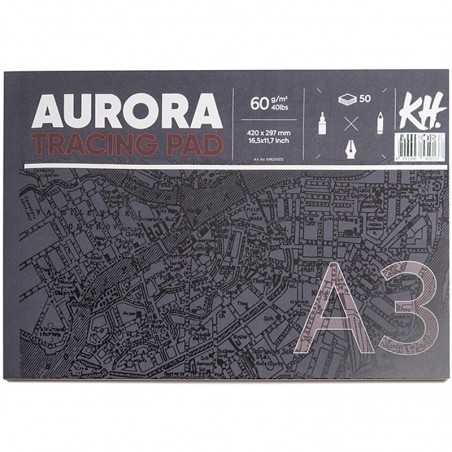 Kalka kreślarska w bloku AURORA 60g/m2 A3 50 arkuszy - 599001300 - foto.1