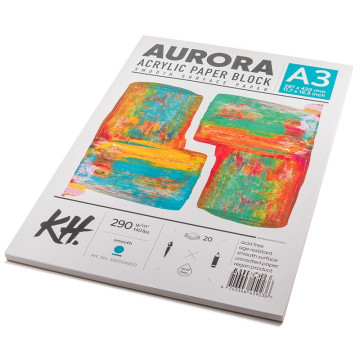 Blok do farb akrylowych AURORA 290g/m2 A3 - 592004300 - foto.2