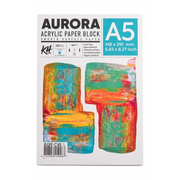 Blok do farb akrylowych AURORA 290g/m2 A5 - 592004500 - foto.1