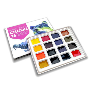 Zestaw farb akwarelowych Credo 16 kolorów - 32969016 - foto.1