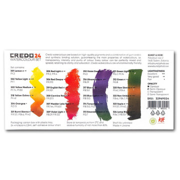 Zestaw farb akwarelowych Credo 24 kolory - 32969024 - foto.3