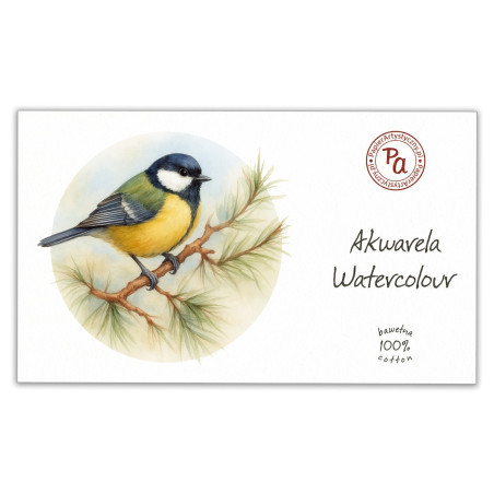 Blok do akwareli "Sikorka” 300g/m² Bawełna 100% 15x25cm - 4025 - foto.1
