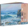 Blok do pasteli PALAZZO "Aquamarine" bawełna 40% A4 9 kolorów - APAq/A4 - foto.1