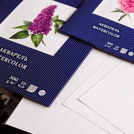 Papier do akwareli PALAZZO "Piwonia" w teczce 300g/m2 A4 - P-1722 - foto.6