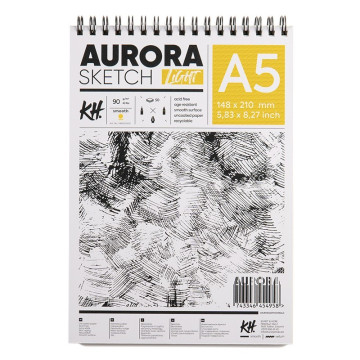 Szkicownik AURORA Light 90g/m2 A5 - 549003500 - foto.1